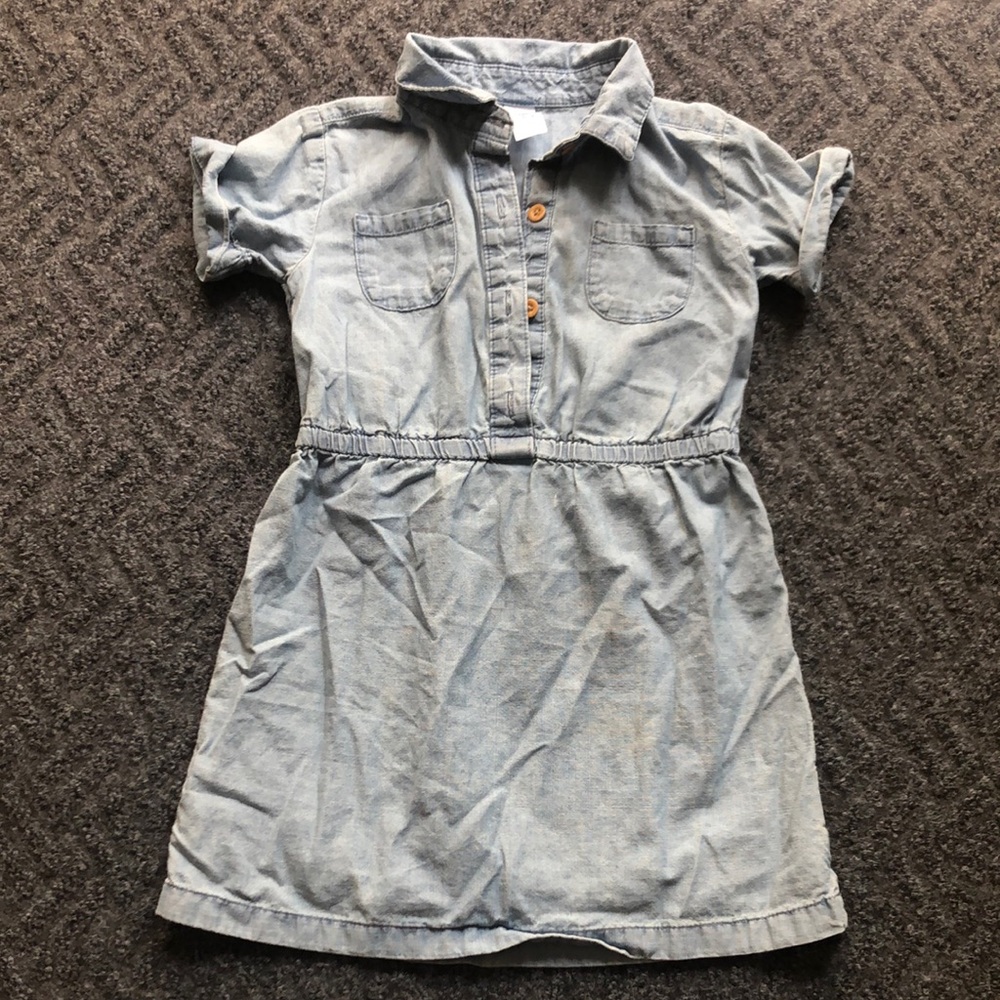 Carter's Girls Blue Collar Casual Dress